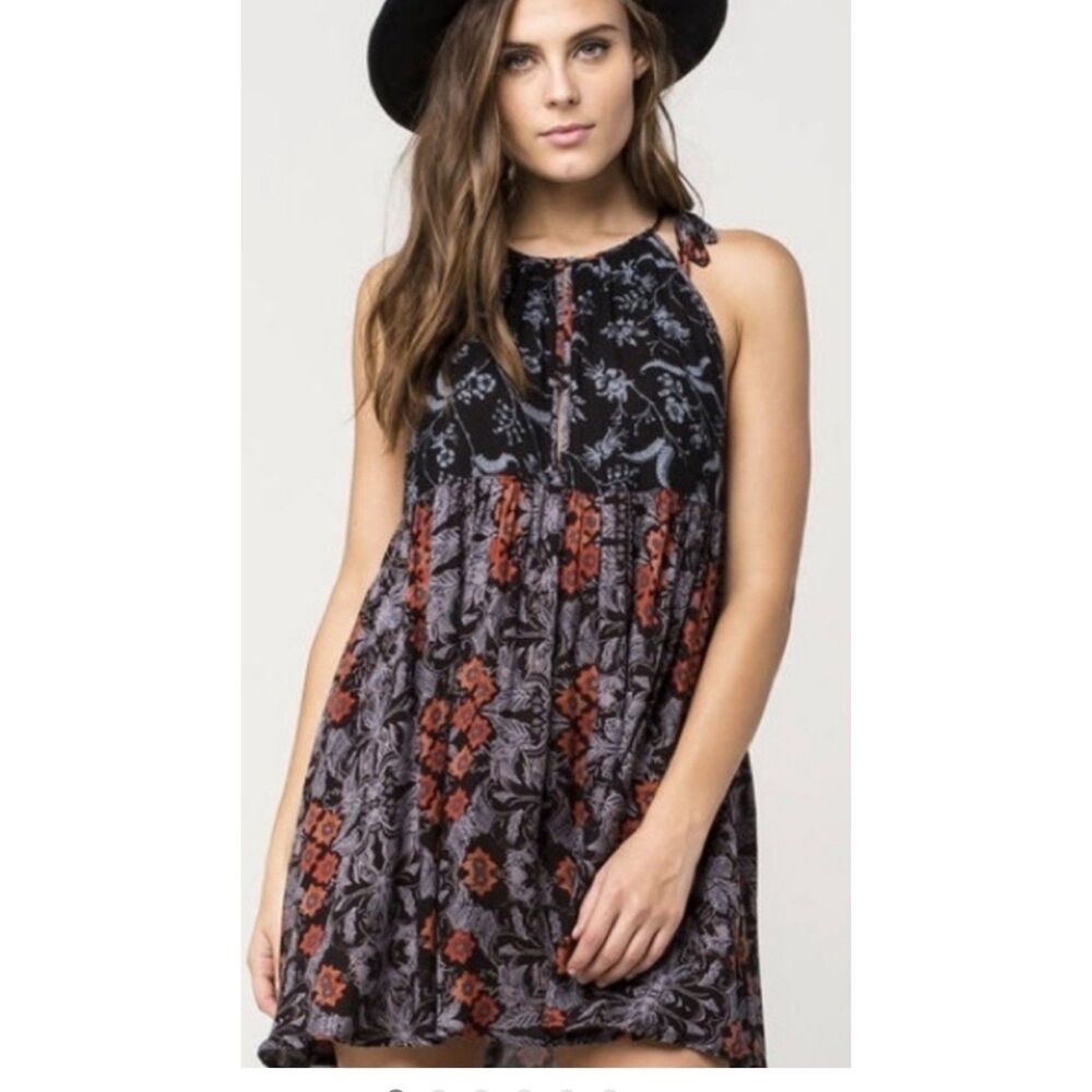 Free People Wildest Dreams Halter Mini Dress Sz XS
